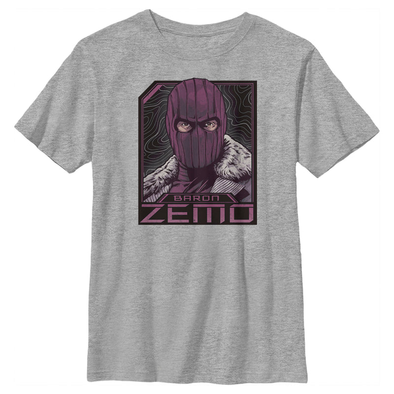 Boy's Marvel The Falcon and the Winter Soldier Baron Zemo Badge T-Shirt