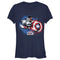 Junior's Marvel The Falcon and the Winter Soldier Captain America Paint T-Shirt