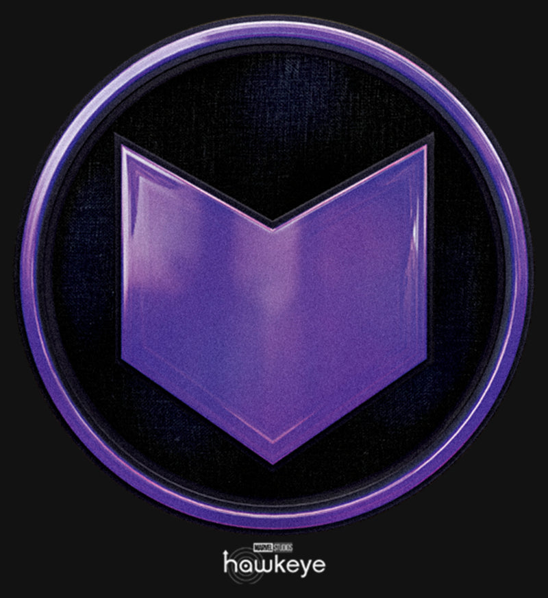 Girl's Marvel Hawkeye Purple Arrow Icon T-Shirt