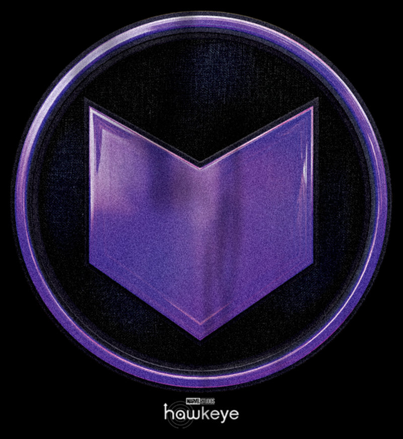 Women's Marvel Hawkeye Purple Arrow Icon Scoop Neck