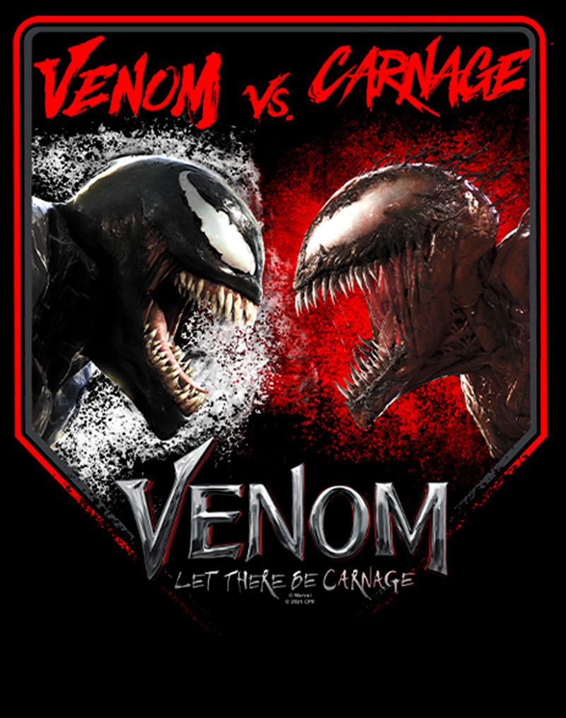 Men's Marvel Venom: Let There be Carnage Battle Time Venom Vs Carnage T-Shirt