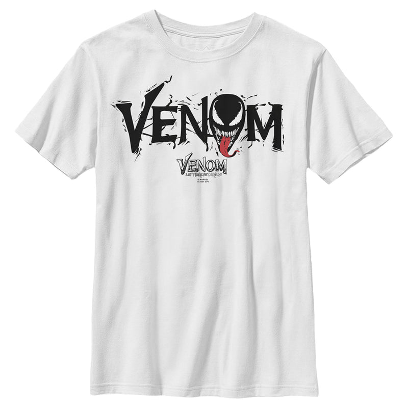 Boy's Marvel Venom: Let There be Carnage Black Webs Logo T-Shirt
