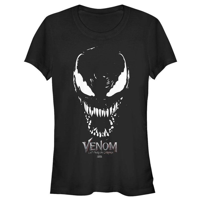 Junior's Marvel Venom: Let There be Carnage Big face Logo T-Shirt