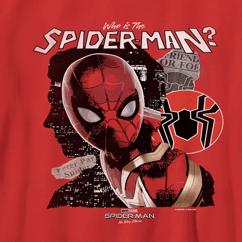 Boy's Marvel Spider-Man: No Way Home Who is the Spider-Man T-Shirt