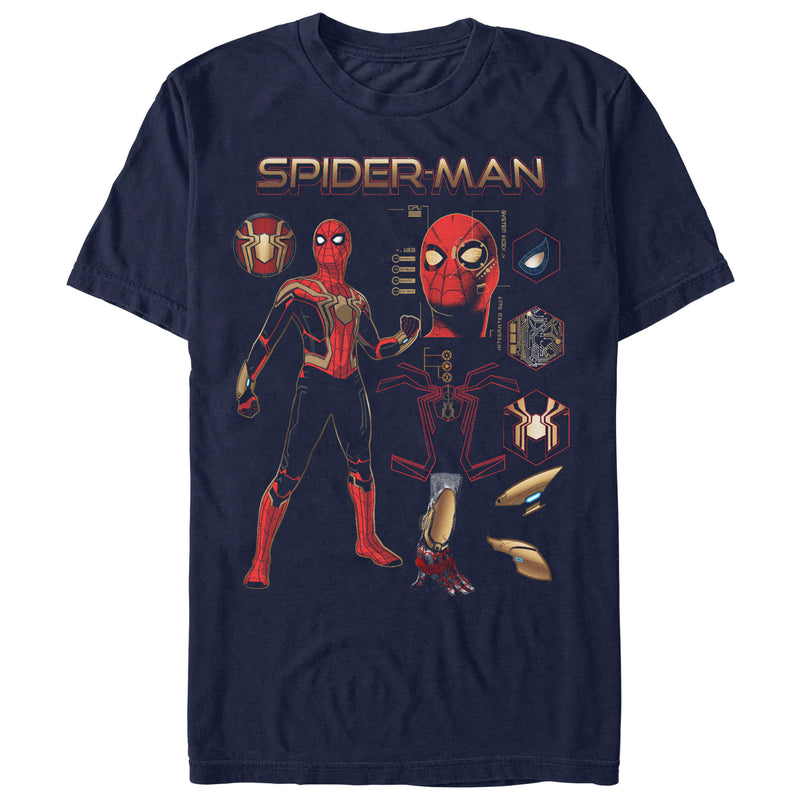 Men's Marvel Spider-Man: No Way Home Iron Suit Gear T-Shirt