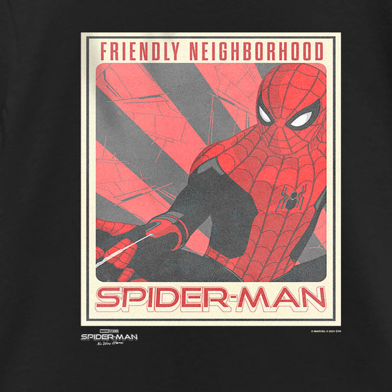 Girl's Marvel Spider-Man: No Way Home Friendly Neighborhood Poster T-Shirt