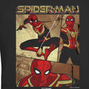 Junior's Marvel Spider-Man: No Way Home Three Panel Poster T-Shirt