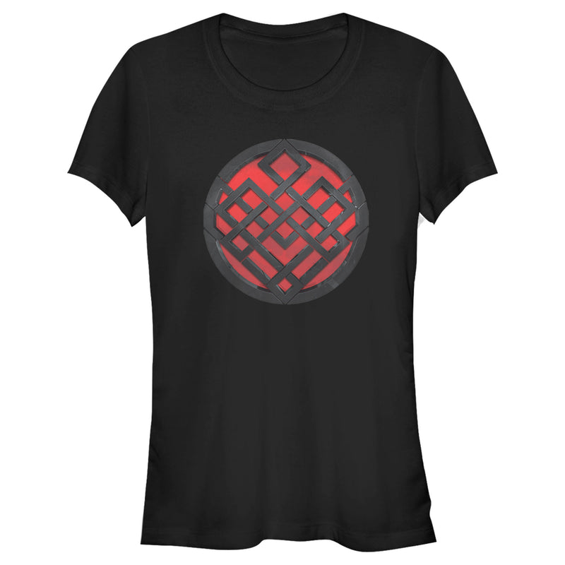 Junior's Shang-Chi and the Legend of the Ten Rings Red Symbol T-Shirt