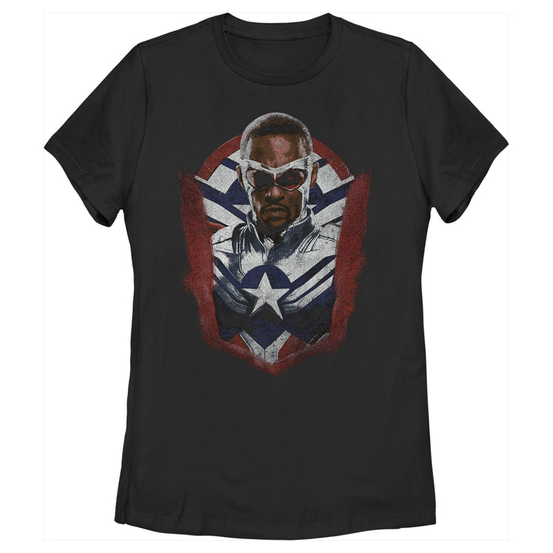 Women's Marvel The Falcon and the Winter Soldier Captain America Suit Sam T-Shirt