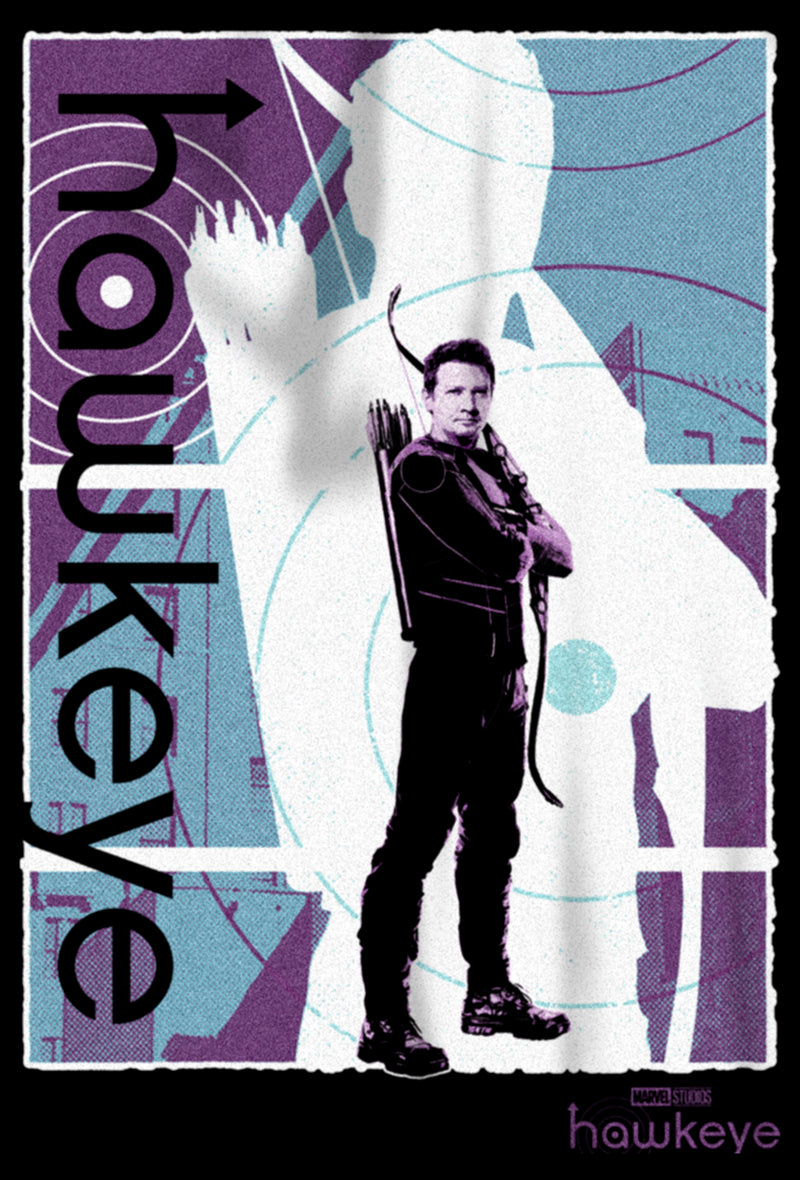 Women's Marvel Hawkeye Purple Poster Scoop Neck