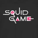 Junior's Squid Game Distressed Logo Black T-Shirt