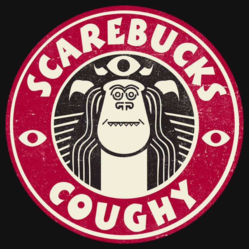 Girl's Monsters at Work Scarebucks Coughy T-Shirt