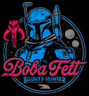 Men's Star Wars: The Book of Boba Fett Bounty Hunter Distressed Retro Logo T-Shirt