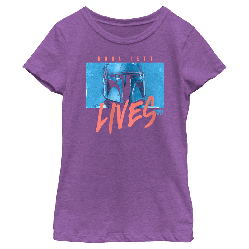 Girl's Star Wars: The Book of Boba Fett Boba Lives T-Shirt