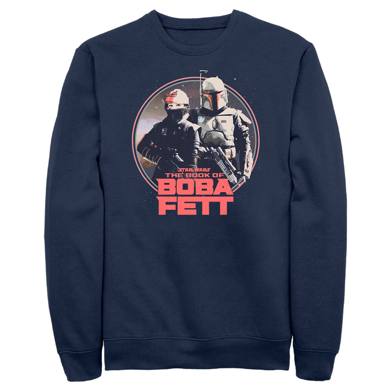 Men's Star Wars: The Book of Boba Fett Fennec and Boba Classic Circle Sweatshirt