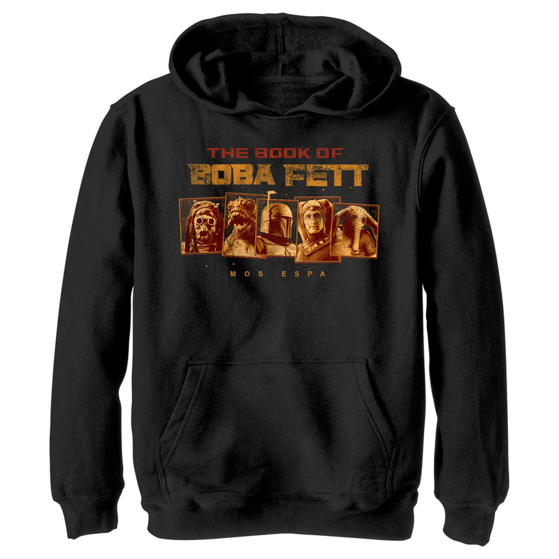 Boy's Star Wars: The Book of Boba Fett Mos Espa Dangerous Locals Pull Over Hoodie