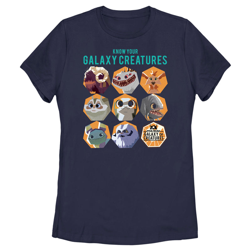 Women's Star Wars: Galaxy of Creatures Know Your Galaxy Creatures T-Shirt