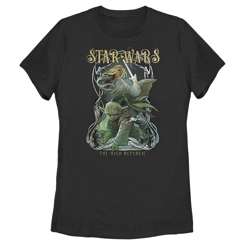 Women's Star Wars The High Republic Yoda and Avar Kriss T-Shirt