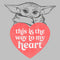 Women's Star Wars: The Mandalorian Valentine's Day Grogu This is the Way to my Heart T-Shirt