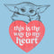 Boy's Star Wars: The Mandalorian Valentine's Day Grogu This is the Way to my Heart T-Shirt