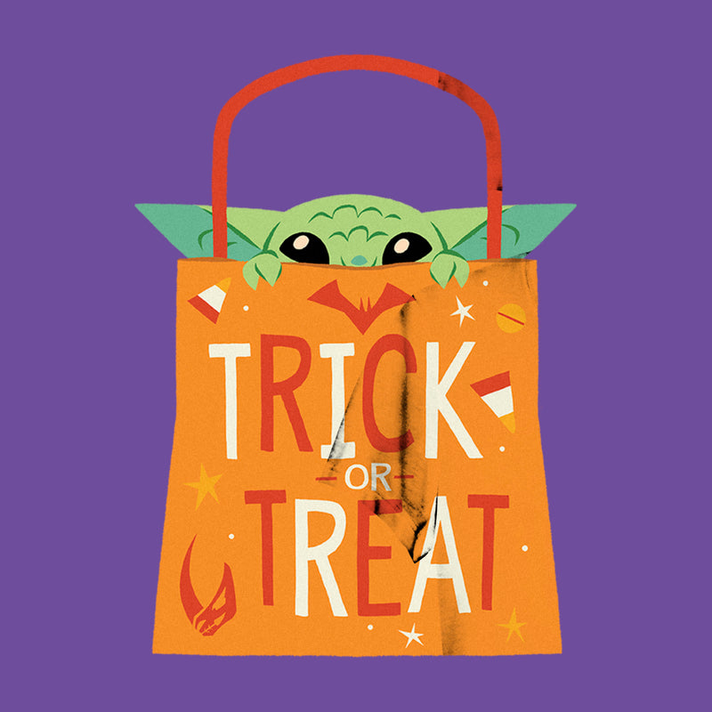 Junior's Star Wars: The Mandalorian Halloween Grogu Trick or Treat Bag T-Shirt