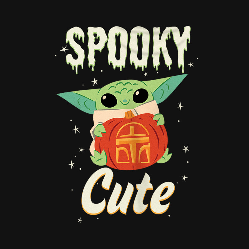 Girl's Star Wars: The Mandalorian Halloween Grogu Spooky Cute Pumpkin T-Shirt