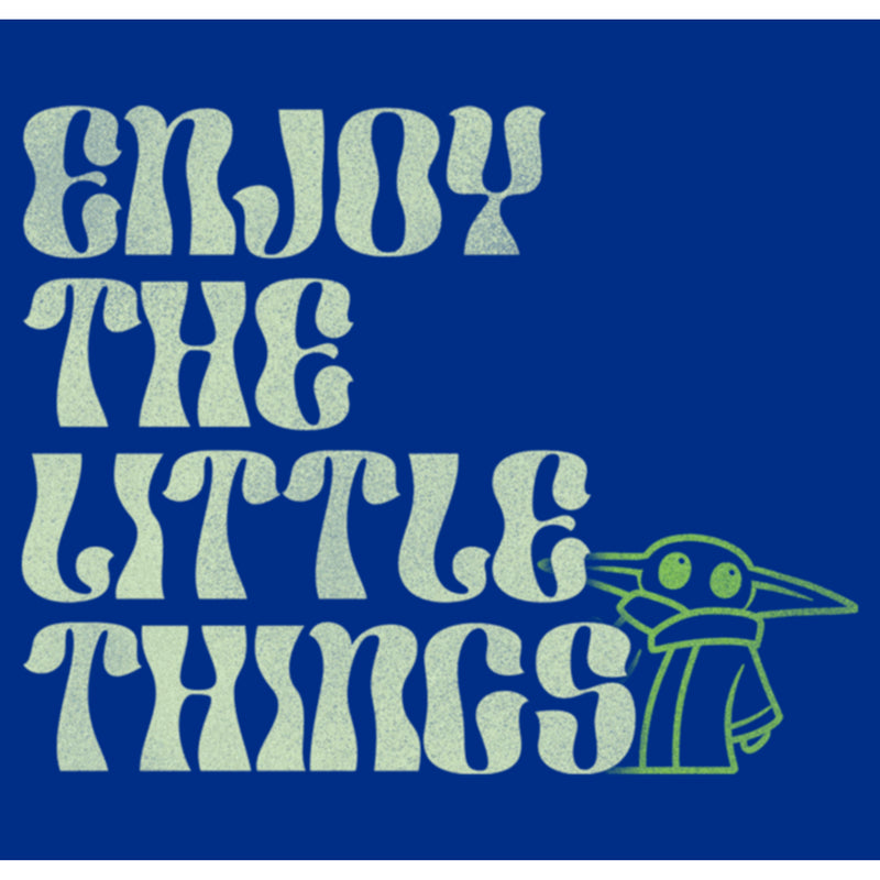 Junior's Star Wars: The Mandalorian Grogu Enjoy the Little Things T-Shirt
