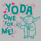 Junior's Star Wars Valentine's Day Yoda One for Me! Force T-Shirt