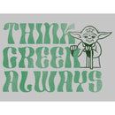 Junior's Star Wars Yoda St. Patrick's Day Think Green Always T-Shirt