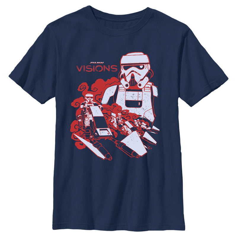 Boy's Star Wars: Visions Stormtroopers in Action T-Shirt