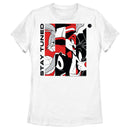Women's Space Jam: A New Legacy Stay Tuned Panels Red and Black T-Shirt