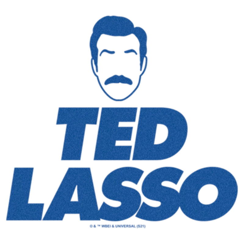 Junior's Ted Lasso Silhouette Outline Face Logo T-Shirt