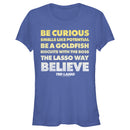 Junior's Ted Lasso Be Curious Quote Stack T-Shirt