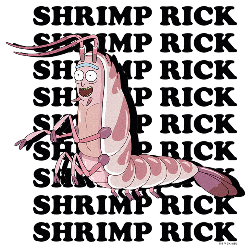 Men's Rick And Morty Shrimp Rick Name Stack T-Shirt