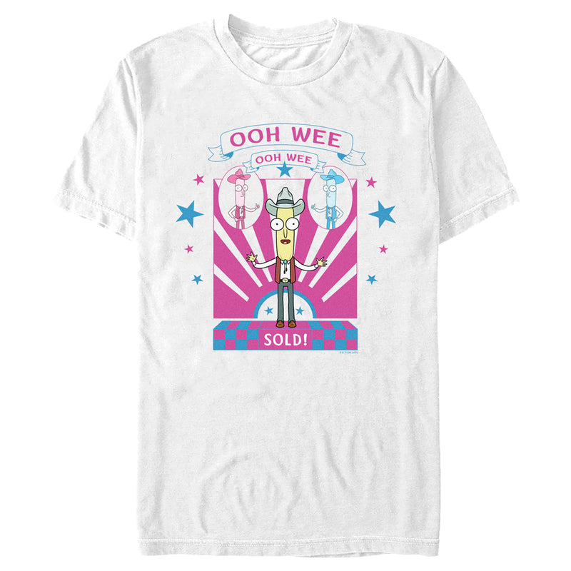Men's Rick And Morty Mr. Poopy Butthole Ooh Wee Sold! T-Shirt