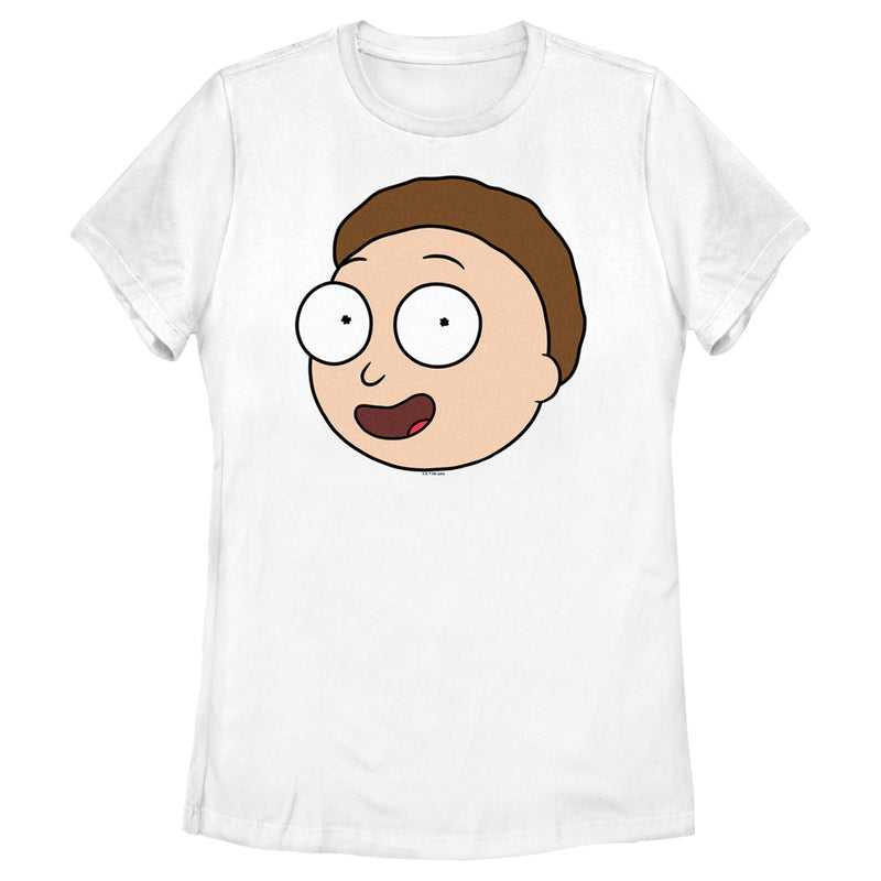 Women's Rick And Morty Smiling Morty Big Head T-Shirt
