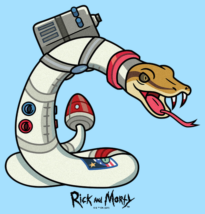 Men's Rick And Morty Beware Of The Space Snake T-Shirt