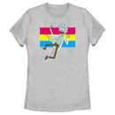 Women's Rick And Morty Pansexual Flag Rick T-Shirt