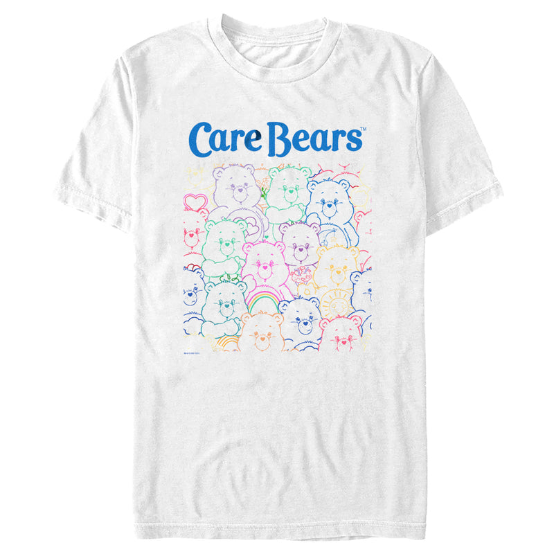 Men's Care Bears Bear Outlines T-Shirt