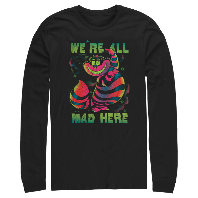 Men's Alice in Wonderland Rainbow Cheshire Long Sleeve Shirt