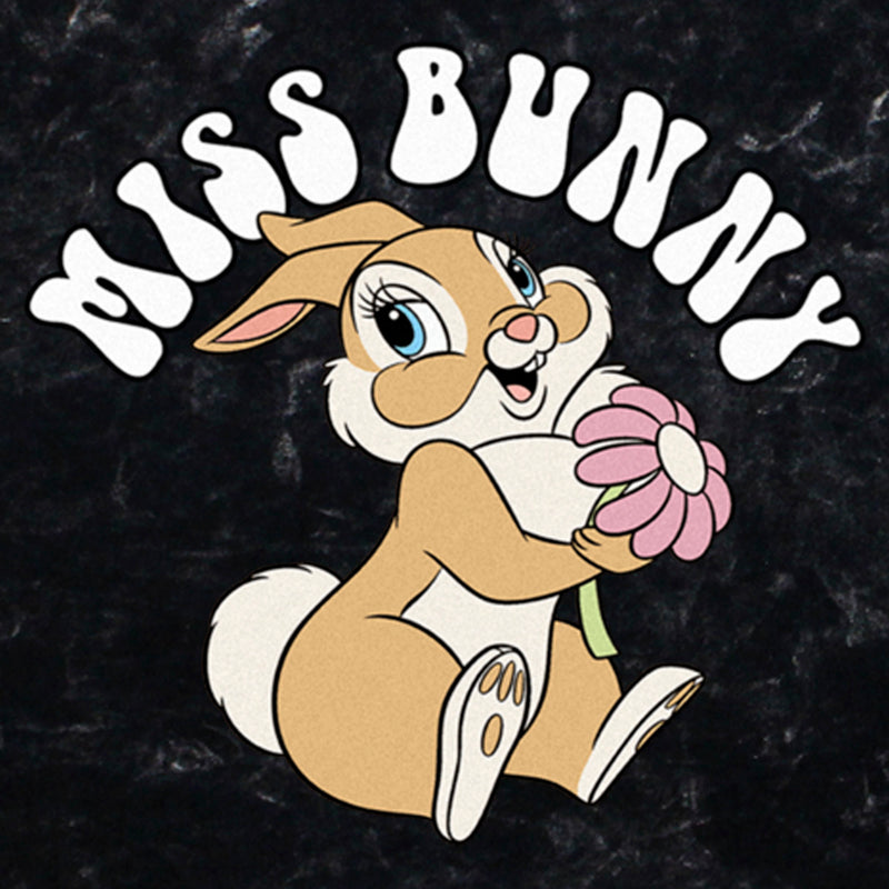 Junior's Bambi Miss Bunny Portrait T-Shirt
