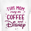Junior's Disney This Mom Runs On Coffee T-Shirt