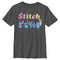 Boy's Lilo & Stitch Colorful Action Poses Stitch T-Shirt