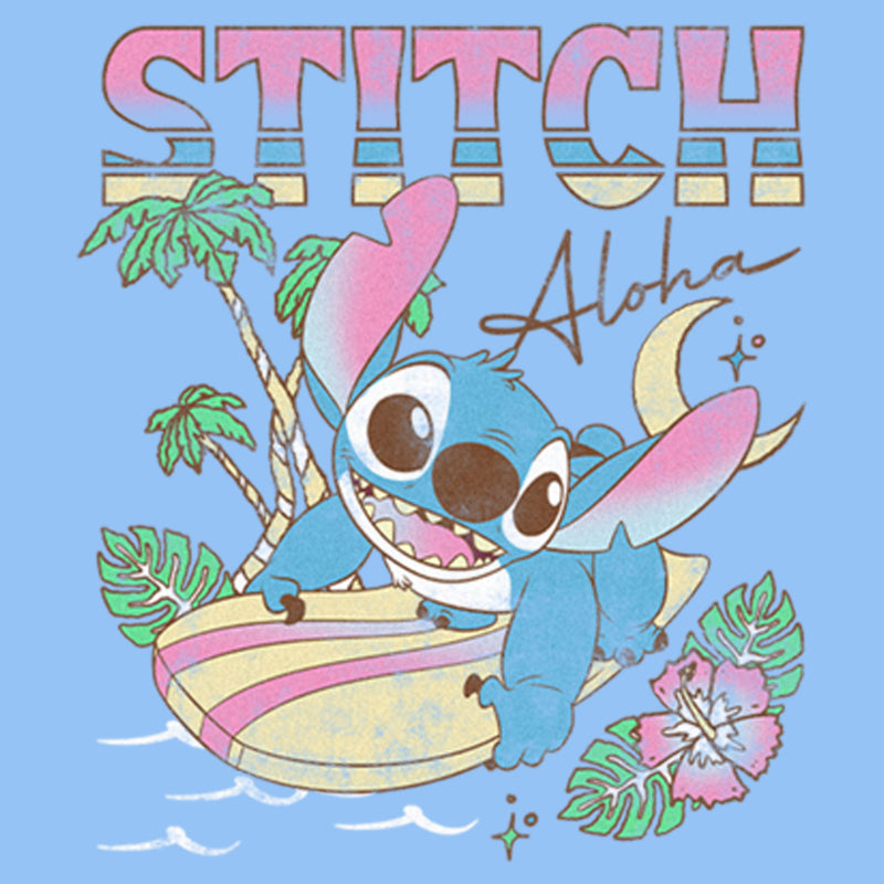 Toddler's Lilo & Stitch Distressed Surfing Stitch T-Shirt