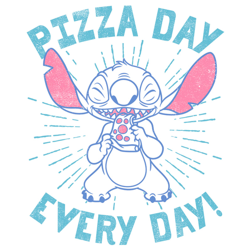 Boy's Lilo & Stitch Pizza Day Every Day Stitch T-Shirt