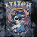 Junior's Lilo & Stitch Distressed Groovy Planets Stitch T-Shirt