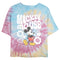 Junior's Mickey & Friends Groovy Hearts and Smilies Logo White T-Shirt