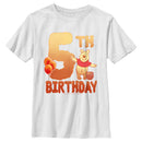 Boy's Winnie the Pooh 5th Birthday Pooh Bear T-Shirt