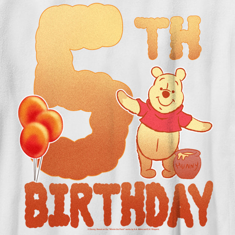 Boy's Winnie the Pooh 5th Birthday Pooh Bear T-Shirt