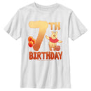 Boy's Winnie the Pooh 7th Birthday Pooh Bear T-Shirt